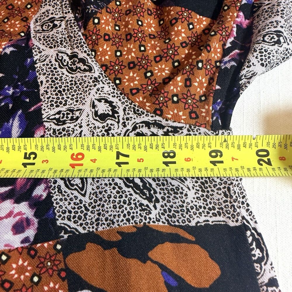 Anthro One September Arcata Patchwork Dress S Peasant Tunic Whimsigoth Beaded - Picture 4 of 7